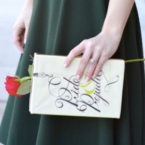 RARE! Kate Spade Pride & Prejudice Book Clutch